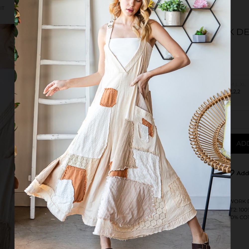 $129 STARTS #154 Oli and Hali One of a Kind Patchwork Jumpsuit  Romper SR2 - Picture 2 of 8